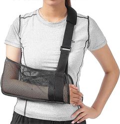 Lääketieteellinen hihna käsivarren tukemiseen, olkapään ja kiertäjäkalvosimen immobilisointiin Tukihihnalla Kevyt ja hengittävä kangas Musta