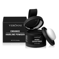 Vedenpitävä hiusraja jauhe hiusraja peittää jauhe hiusvarjo naisille miehille hiustenlähtö peittää Musta