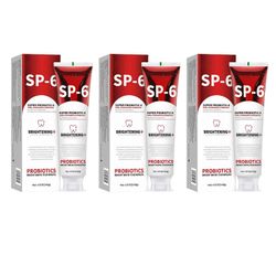 SP-6 Probiootit Valkaiseva hammastahna Kirkastava ja tahrojen poisto Hammastahna Hampaiden hoito 3pcs