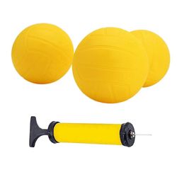 Piikkivaihtopallot pumpulla - Paksut pomppivat pyöreät pelipallot, PVC-puhallettavat takapihalle, nurmikolle ja rannalle 3.5 Inch 3pcs