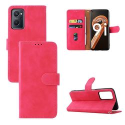 Etui til Realme 9i Cover Premium Læder Med Kortholder Flip Folio Magnetisk Etui Coque - Sort Pink