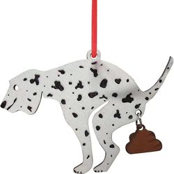 Bestdaily Christmas Funny Dog Xmas Tree Tre Hengende Anheng Ornamenter Party Dekorasjon Prikk