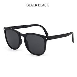 Solbriller Driving Mirror Solbriller Sammenleggbare briller Ultralette solbriller svart/grå/gul