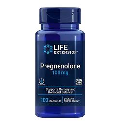 Life Extension Livsförlängning Pregnenolone, 100 mg, 100 kepsar (Förpackning med 3)