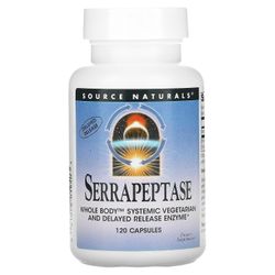 Source Naturals Kilde Naturals, Serrapeptase, 120 kapsler