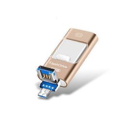Flash-asema iPhonelle 128 Gt / 64 Gt / 32 Gt, 4-in-1 USB C -muotoinen muistitikku, valokuvatikku ulkoinen tallennusmuistitikku iPhonelle iPad Andro...