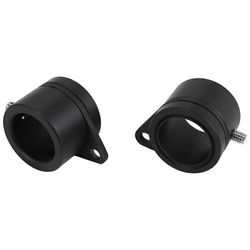 4 kpl lipputangon renkaat alumiiniseoksesta valmistetut kiinnitysrenkaat 360 astetta pyörivä lipputanko käärimistä estävä lipputanko Musta