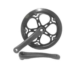 52T 170 mm yksinopeuksinen pyöräkampisarja timanttireikäpyörällä polkupyörän hammaslevyn lisävarusteilla Musta