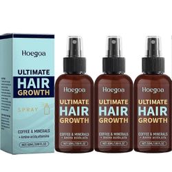 Ultimate hiustenkasvusuihke hiusten vahvistamiseen ja päänahan terveyden palauttamiseen - Luonnollinen hiusseerumisuihke hiusten tehostamiseen pide...