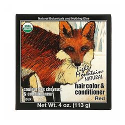 Light Mountain Natural Hair Color and Hoitoaine, Punainen 4 Oz (1 kpl pakkaus)