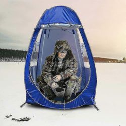 Pop up yhden hengen pilkkikatos Sateenpitävä UV-suojattu kalastusteltta, jossa ovet molemmin puolin/YY