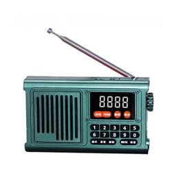 DAB-radio kannettava hätäladattava Bluetooth-äänilaatikko AM FM-radio Mini Vintage kinkkukaiutin M Blue