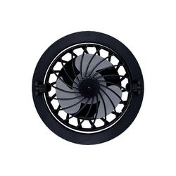 Clip-On Cap -minituuletin, Mini aurinkoenergialla toimiva tuuletin Kannettava handsfree-jäähdytystuuletin Musta