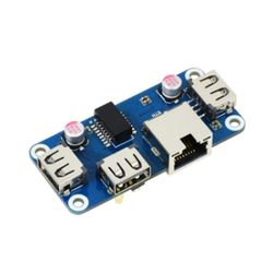 Rj45 Ethernet USB-hubmodul Hat Breakout utvidelseskortsett for Rpi 0 null W Wh 3b Plus 3 4-modell