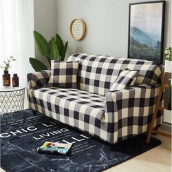 Ruili All inclusive sofa cover Universel sofa håndklæde stretch universel sofa pude kombination sofa cover enkelt tre person Chaise Stue Style liv B