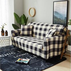 Ruili All inclusive sofa cover Universel sofa håndklæde stretch universel sofa pude kombination sofa cover enkelt tre person Chaise Stue Style liv D