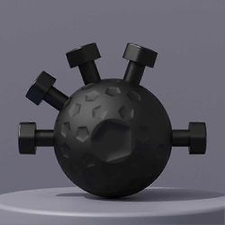 Säädettävä kädensijan vahvistaja sormiharjoittelija vastuksella kotikuntosalille - musta