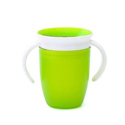 (grön)1st 360 babykoppar kan roteras Magic Cup Baby Learning Drinking Cup Läckagesäkert barnvatten