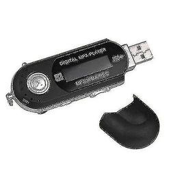 8gb usb 2.0 mini lcd flash-stasjon mp3 musikkspiller med fm-radio