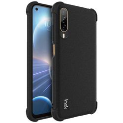 IMAK HTC Desire 22 Pro 5G matta pinta matkapuhelimen kansi neljän kulman turvatyyny Pudotusta estävä TPU-kotelo Musta Style B HTC Desire 22 Pro 5G