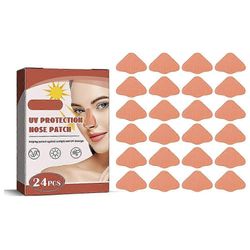 unbrand 24kpl aurinkosuoja nenälaastari UV-suoja nenäsuoja urheilu ulkona ihoystävällinen aurinkonenätarra 24pcs