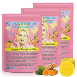 1-3X kurkuma puhdistustyynyt hellävarainen ihonhoito päivittäinen puhdistus kuorinta 3 ahtaa