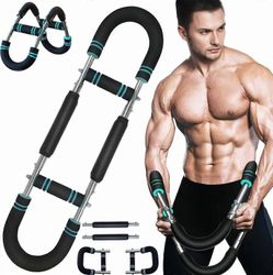 Twister Arm Trainer, 40-100 lb säädettävät rintaharjoittelulaitteet, U-muotoinen käsivarsikouluttaja miehelle, kannettava Power Twister Bar lihasvo...