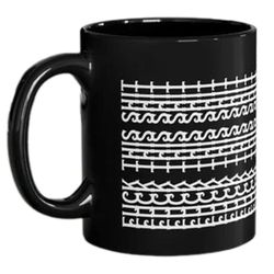 Hauska "F*ck This Shit" piilotettu viestikahvimuki - Hauska toimistolahja työkavereille, työtovereille, ystäville ja perheelle Musta valkoinen