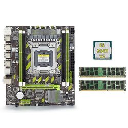 X79 Mboard + E5 2640 V2 CPU + 2x8GB DDR3 1600MHz Reg ECC Ram minne Sett A 2011 M.2 Nvme Mbo