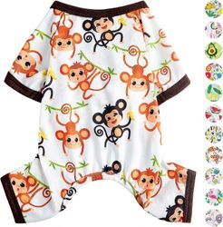 Unbrand Koiran pyjamat pienille koirille Koiran kesävaatteet Pehmeä koira Pjs Puppy Onesies asut Paidat Sleeper lemmikkikissoille Jammies Khaki M