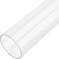Kirkas akryylivesijäähdytysputki lampuille ja lyhdyille - läpinäkyvä 50,5 mm sisähalkaisijaputki