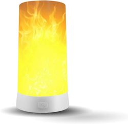 LED-liekkilamppu, USB ladattava liekki yövalaisin, vedenpitävä pöytävalaisin / pöytävalaisin magneettisella pohjalla, metallikoukku jouluksi, juhla...