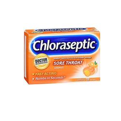 Chloraseptic Chloraseptic kurkkukipu imeskelytabletit, sitrushedelmät 18 kpl (pakkaus 1)