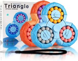 Sensorer for autistiske barn, irritable-hender for å redusere stress og angst sensorer, puslespill spill for voksne og barn Spinning Magic Bean (ro...