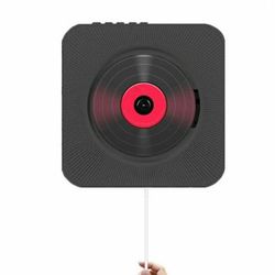 Qian Vægmonteret cd-afspiller Surround Sound Fm Radio Bluetooth Usb Mp3 Disk Portable Music Player Fjernbetjening Stereo Speaker Home Sort