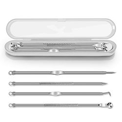 Blackhead Remover Extraction Pimple Comedone Acne Extractor Whitehead Blemish Popper Kit