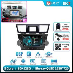 Aintier 2 Din Android 10 Auto Multimedia Videoafspiller til Toyota Highlander 2007-2013 Bluetoorh USB Carplay Stereo DSP GPS Hu EK7 8G 128G B1