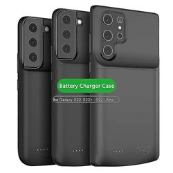 4800mah Externa Backup Batteriladdare Fodral För Samsung Galaxy S22 Ultra S22 Plus S22 Power Bank Batteriladdare Fodral Cover-Yvan S22 Plus - 4800mAh