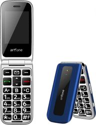 artfone Big Button -matkapuhelin vanhuksille Senior Flip -puhelimet Sim Free Avattu Helppokäyttöiset perusmatkapuhelimet, joissa on 24 LCD-näyttö |...