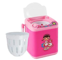 Handuo Simulation Legetøj Electric Vaskemaskine Makeup Brush Dehydreret og drænet Pink