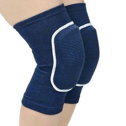 2 stykker / sæt selvopvarmning støtte knæpuder med knæ massager Blå L