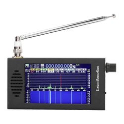 SDR-radiovastaanottimelle 4.3 tuuman kosketusnäyttö 100KHz - 149MHz FM MW SSB CW HAM lyhytaaltoradiovastaanotin Musta