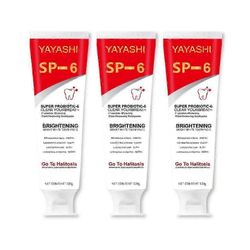 3 kpl SP-6 probioottista valkaisevaa hammastahnaa