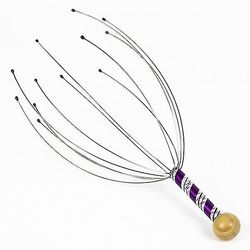 Blæksprutte Hoved Massager Hovedbund Afslapning Relief Body Massager BLÅ