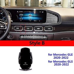Mercedes Gle Gls W166 W167 V167 X166 X167 2015-22 -autopuhelimen pidike langaton lataus GPS-navigointikiinnike auton lisävarusteet [HhhhS] Tyyli B ...