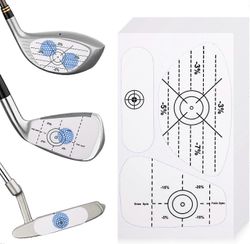 100 kpl Golf Impact Tape Itseoppiva kohdistusmailat Golf Sweet Spot ja johdonmukaisuusanalyysi