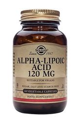 Solgar Alpha Lipoic Acid 120 mg vihannesten kapselia, 60