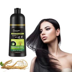 Yaguan Herbal Shampoo Hårfärgningsmedel, Yaguan Black Dew Shampoo, Yaguan Brown Dew Shampoo, Yaguan Herbal Blackening Shampoo3 i 1 Naturlig Permane...