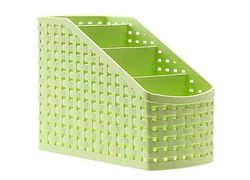 Multifunktionel Desktop Storage Box Desk Opbevaring Pen Blyant Makeup Cosmetics Rack Lysegrøn
