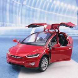1:32 Tesla MODEL X MODEL S MODEL 3 kevytmetalliseos auto malli painevalettu leluajoneuvot leluautot lasten lelut lapsille lahjat lelu A311 Malli X ...